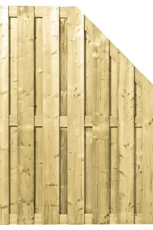 Azalp tuinscherm vurenhout hoek-links verticaal Shop Nu