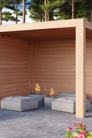 WoodAcademy douglas overkapping Moonstone Excellent Seizoensaanbieding