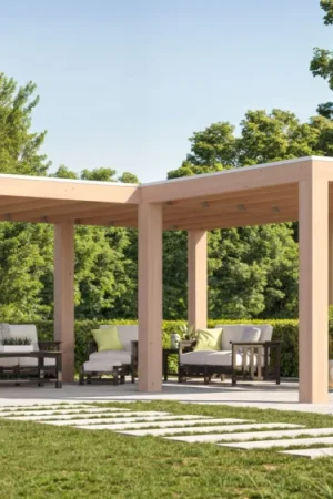 WoodAcademy Douglas overkapping L-model Ruby Excellent Beste Prijs