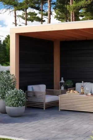 WoodAcademy douglas overkapping Moonstone Excellent nero Gratis Verzending