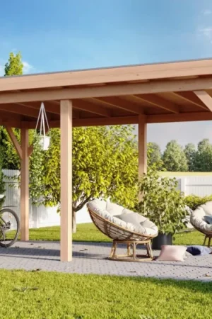 WoodAcademy douglas overkapping Duke Gecertificeerd