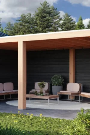 WoodAcademy douglas overkapping Moonstone Excellent nero Meest Verkocht