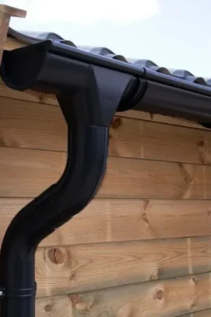 Weekendaanbieding Interflex stalen dakgootset - zwart