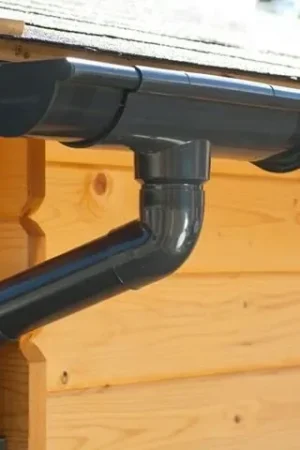 Azalp enkele dakgootset Antraciet PVC - 450 cm Beperkte Voorraad