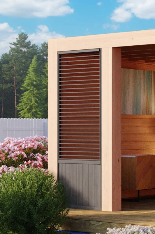 WoodAcademy shutter wand - zwart Uitverkoop