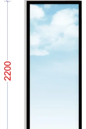 WoodAcademy glaspaneel - 86.5x220 cm Beperkte Voorraad