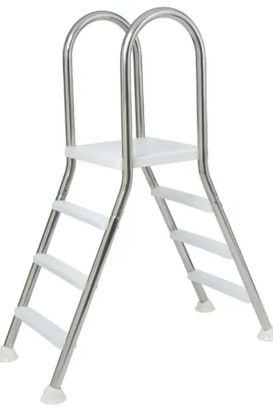 Bestseller Flexinox A-frame trap met platform 4/4 treden - AISI 304