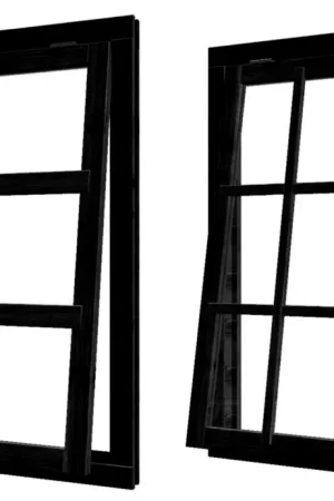 Bestel Nu Woodacademy uitzetraam - zwart