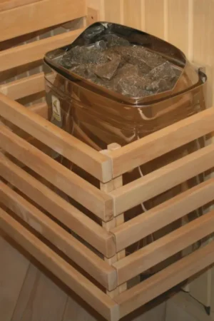 Azalp saunakachel beschermrek U-vorm 63x44 cm - elzen Direct Beschikbaar