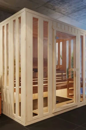 Azalp binnensauna Alku 158x145 cm Hoge Kwaliteit