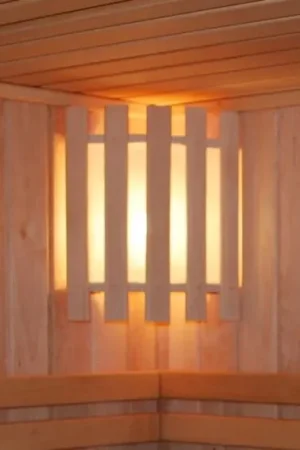 Superprijs Azalp sauna lampscherm hoekmodel - elzen