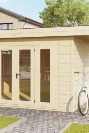 Veilige Betaling SmartShed tuinhuis met overkapping Isidro