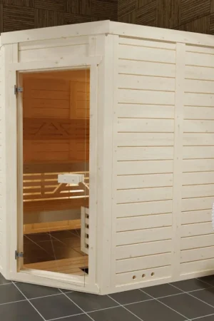 Populair Azalp massieve hoeksauna Genio 200x230 cm