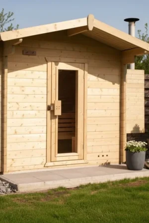 Azalp buitensauna Nauttia 250x210 cm Seizoensaanbieding