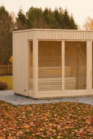 Azalp Royal Class buitensauna Kaunis 434x217 cm Bestel Nu