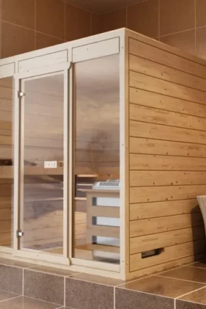 Weekendaanbieding Azalp massieve sauna Eva Optic 180x140 cm