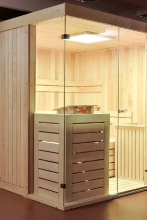 Azalp elementsauna Facet 169x186 cm - elzen Beperkt Aanbod