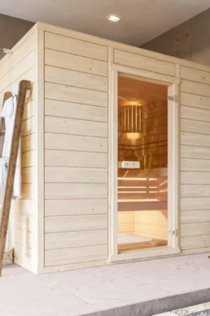 Goedkoop Azalp massieve sauna Eva 220x190 cm