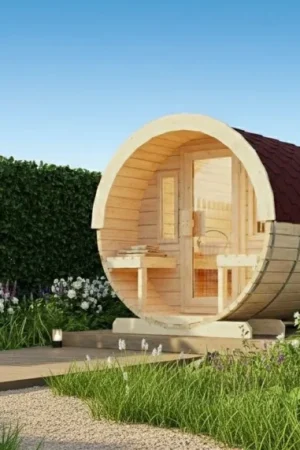 Op = Op Ilogreen barrelsauna Eco 190x300 cm