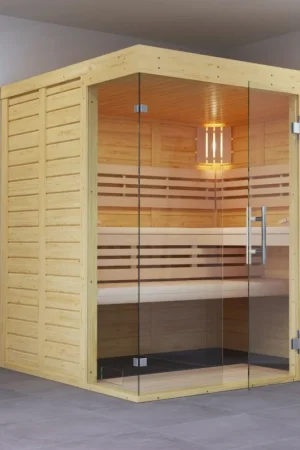 Azalp massieve sauna Luja 210x180 cm Weekendaanbieding