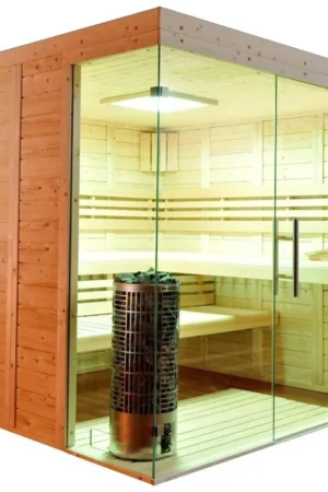 Betaalbaar Azalp massieve sauna Luja 220x210 cm