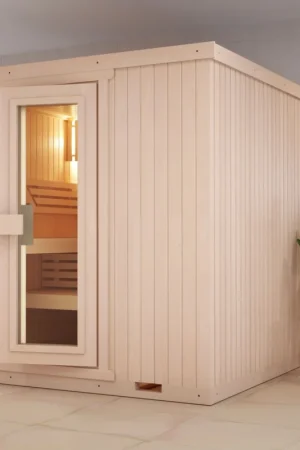 Azalp elementsauna Classic 135x169 cm - elzen Op = Op