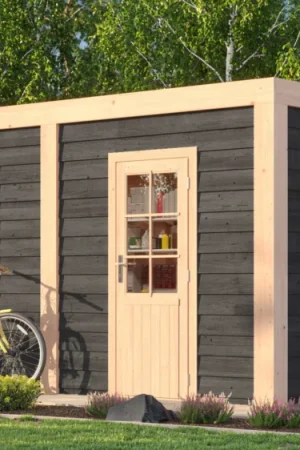 WoodAcademy houten tuinhuis Garnet Excellent nero Superprijs