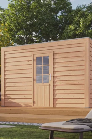 WoodAcademy Douglas tuinhuis Graniet Essential Betaalbaar