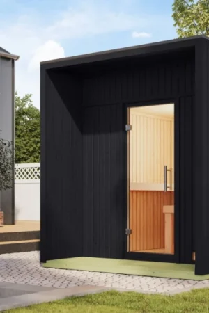 Karibu 197 Laguna buitensauna - zwart Direct Beschikbaar