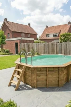 Ubbink Océa 550 x 355 x 120 cm houten zwembad Uitverkoop