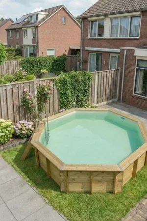 Ubbink Océa 580 x 130 cm houten zwembad Flitsaanbieding