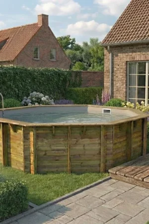 Ubbink Océa 510 x 120 cm houten zwembad Exclusieve Aanbieding