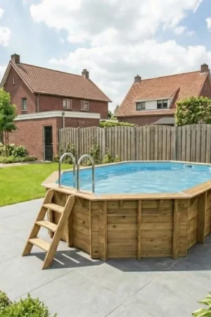 Ubbink Océa 550 x 355 x 120 cm houten zwembad Gecertificeerd