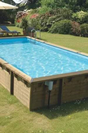 Superprijs Ubbink Linéa 800 x 500 x 140 cm houten zwembad