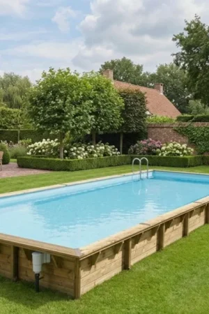 Ubbink Linéa 1100 x 500 x 140 cm houten zwembad Express Levering