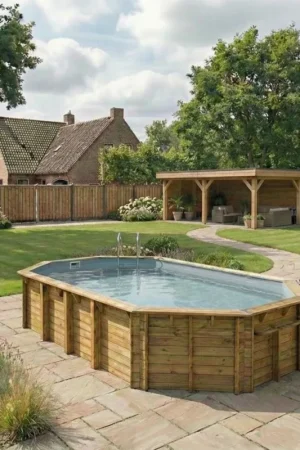 Must-Have Ubbink Océa 860 x 470 x 130 cm houten zwembad