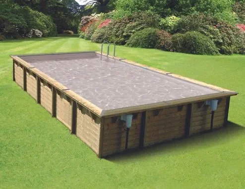 Ubbink Linéa 800 x 500 x 140 cm houten zwembad Uitverkoop