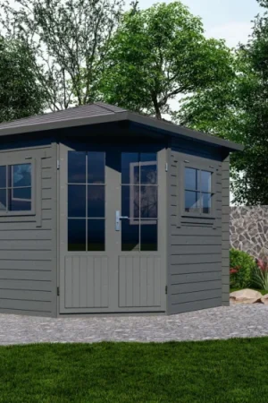 Superprijs Interflex blokhut 2555 Plus - geverfd