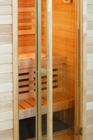 Seizoensaanbieding Ilogreen Saunadeur Exclusive - helder blank glas