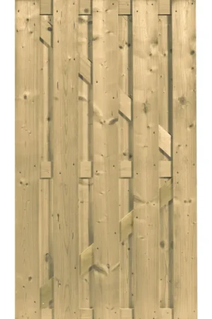 Azalp tuindeur recht verticaal 180x100 cm Merkproduct