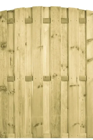 Uitverkoop Azalp tuinscherm recht RVS geschroefd FSC