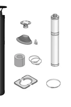 Harvia WHP1500BSM RVS rookgaskanaal zwart - Barrel Alleen Vandaag