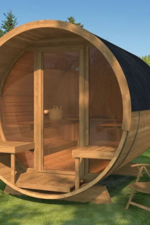 Interflex barrelsauna Deluxe 2.8 - thermowood Premium