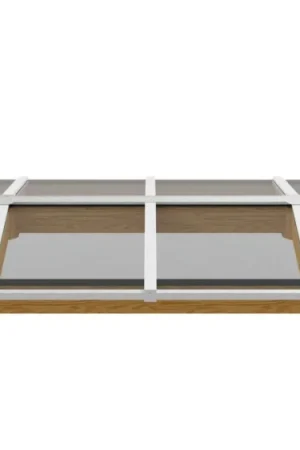 Actieprijs Pext douglas lichtstraat schilddak - wit