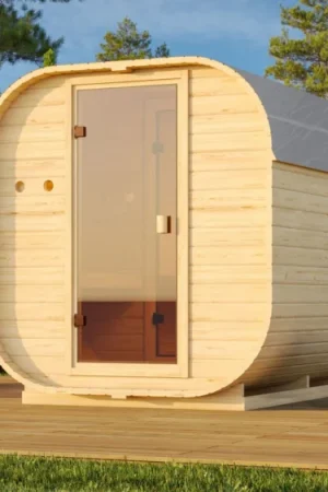 Karibu 110 Quadro 3 barrelsauna Beperkte Voorraad