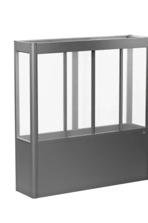 Actieprijs Biohort Tuinkas Florentina 2x0.5 Kwartsgrijs metallic