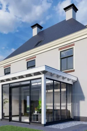 Weekendaanbieding Trendhout aanbouwveranda Lucca - links