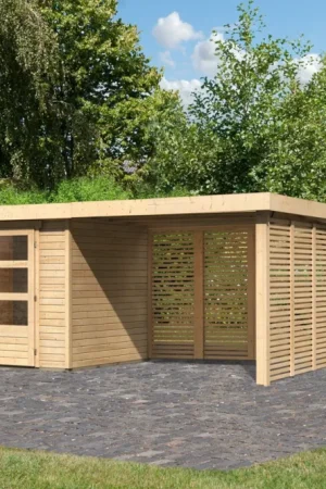 Voordeelprijs Karibu 9175 Askola 3 tuinhuis met overkapping