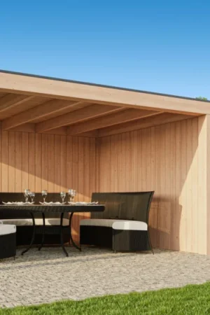 Actieprijs Kirk and Michaels Douglas tuinhuis met overkapping Severus