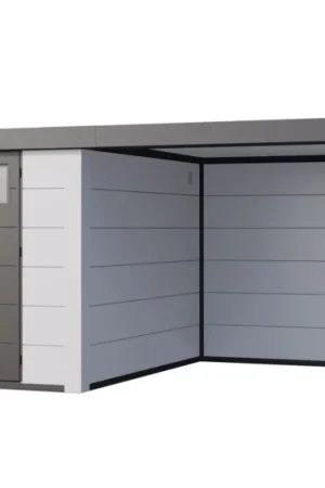 Voordeelprijs Telluria Classico 3030 metalen tuinhuis met lounge Large rechts